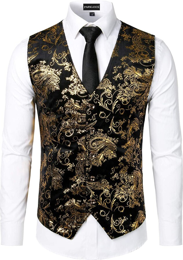 black gold suit jacket