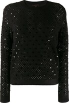 Pre-Owned Open Knit Sequinned 
