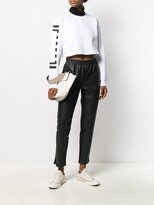 Thumbnail for your product : Wolford Logo Cropped Sweatshirt