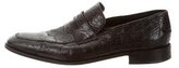 Thumbnail for your product : Ferragamo Crocodile Penny Loafers