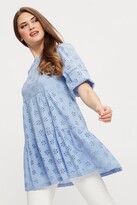Thumbnail for your product : Dorothy Perkins Womens Cornflower Embroidery Smock Tunic