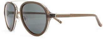 Linda Farrow Gallery aviator sunglasses - men - Acetate/stainless steel/glass - One Size