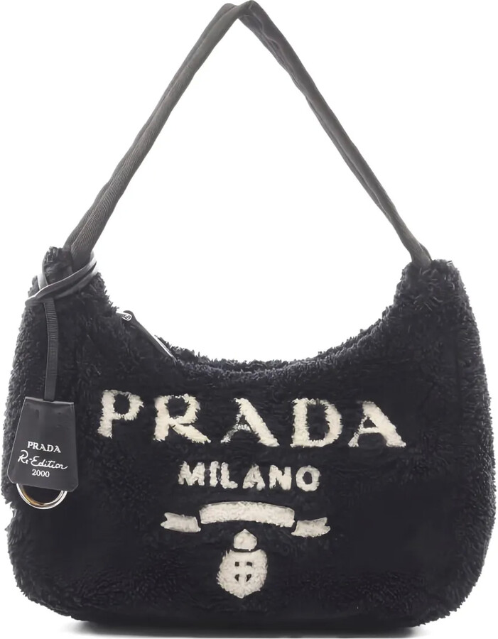 Prada Pre-Owned 2010s mini Re-Edition 2000 Spugna logo tote bag