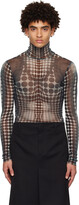 Thumbnail for your product : Jean Paul Gaultier SSENSE Exclusive Gray Dots Turtleneck