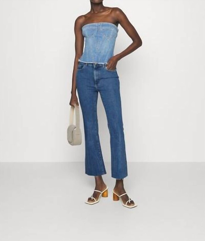DL1961 - Women's Bridget Boot High Rise Instasculpt Crop Jeans In Keys