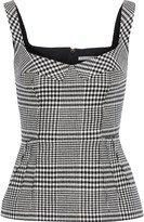 Thumbnail for your product : Emilia Wickstead Judy Prince Of Wales Checked Wool-blend Top
