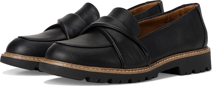 EuroSoft Leia Women's Flat Shoes Black : 11 M Faux Leather