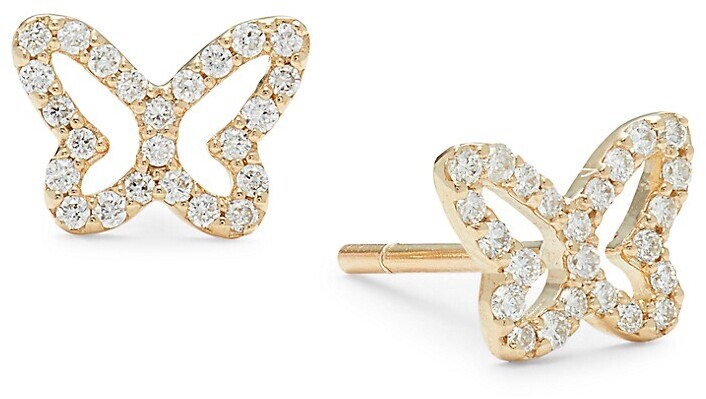 Diamond Butterfly Earrings | Shop the world's largest collection 
