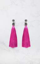 Thumbnail for your product : PrettyLittleThing Pink Long Tassel Earring