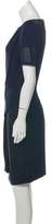 Thumbnail for your product : Chanel Draped Knee-Length Dress Navy Draped Knee-Length Dress