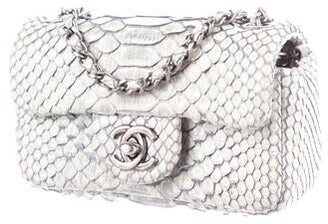Chanel Classic Metallic Python Rectangular Mini Flap Bag - Metallic  Shoulder Bags, Handbags - CHA890248