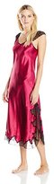 Thumbnail for your product : Oscar de la Renta Women's Charmeuse Long Gown with Lace Detail