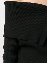 Thumbnail for your product : Unravel Project Cold-Shoulder Ribbed Jumper