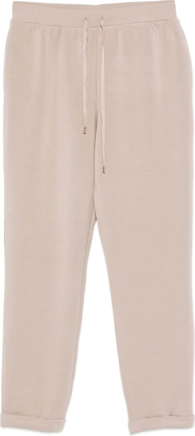 Liu Jo Drawstring-Waist Cuffed Trousers