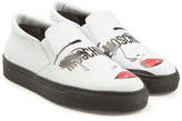 Thumbnail for your product : Moschino Slip-On Leather Sneakers