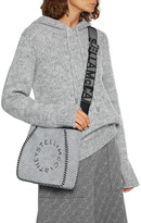Thumbnail for your product : Stella McCartney Stella Logo Embroidered Brushed-felt Shoulder Bag