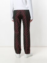 Thumbnail for your product : Romeo Gigli Pre-Owned Diagonal Stripe Slim Trousers