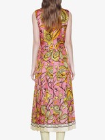 Thumbnail for your product : Gucci Floral Print Pleated Dress