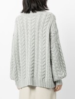 Thumbnail for your product : N.Peal Oversized Cable-Knit Jumper