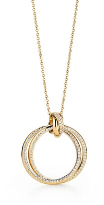 Tiffany & Co. Paloma's Melody circle pendant in 18k gold with diamonds, small