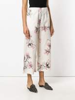 Thumbnail for your product : Vivetta floral cropped trousers