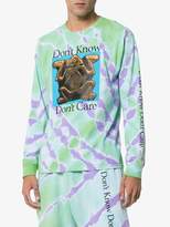 Thumbnail for your product : Ashley Williams Don't Know Tie Dye Cotton T-Shirt
