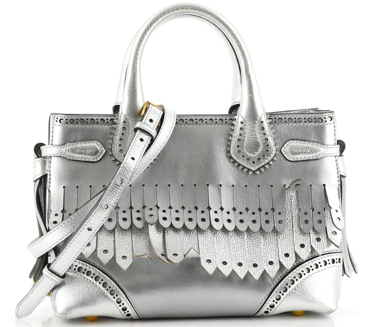 Silver Fringe Bag | Shop The Largest Collection | ShopStyle