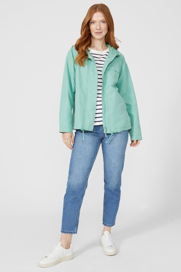 Maine Fleece Lined Hooded Rain Jacket ShopStyle Coats