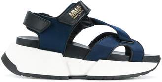 MM6 MAISON MARGIELA crossover platform sandals