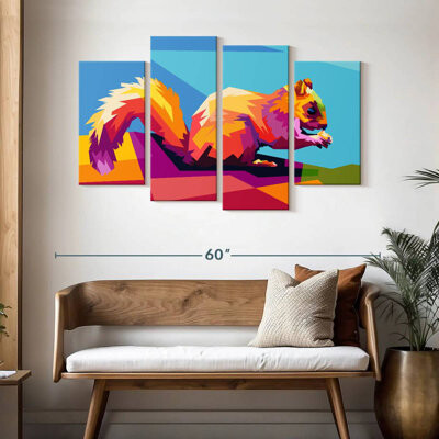 Ebern Designs Brampt Geometric Squirrel