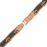Thumbnail for your product : Lynx Pink Ion-Plated Stainless Steel & Black Ceramic Bracelet - Men