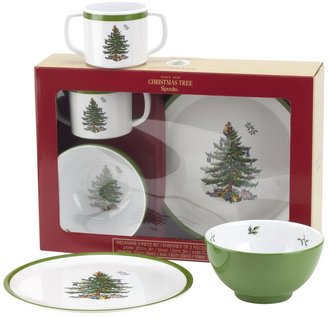 Spode Christmas Tree Children s 3-Piece Melamine Dinnerware Set