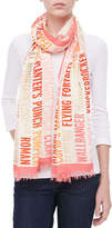 Thumbnail for your product : Kate Spade Cocktails Script Scarf