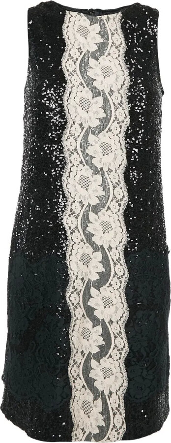 Dolce & Gabbana Pre-Owned Sequin Lace Mini Dress