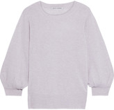Thumbnail for your product : Autumn Cashmere Gathered Melange Cashmere Sweater