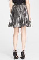 Thumbnail for your product : Alice + Olivia 'Lizzie' Pleated Metallic Skirt