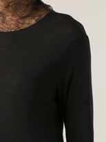 Thumbnail for your product : Nina Ricci Long Sleeve Lace Detail Tee