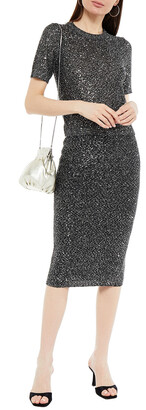 MICHAEL Michael Kors Sequined Stretch-knit Skirt