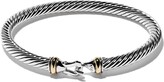 Thumbnail for your product : David Yurman 18kt yellow gold and sterling silver Buckle bracelet