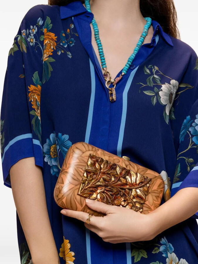 Silvia Furmanovich Agate plaque clutch