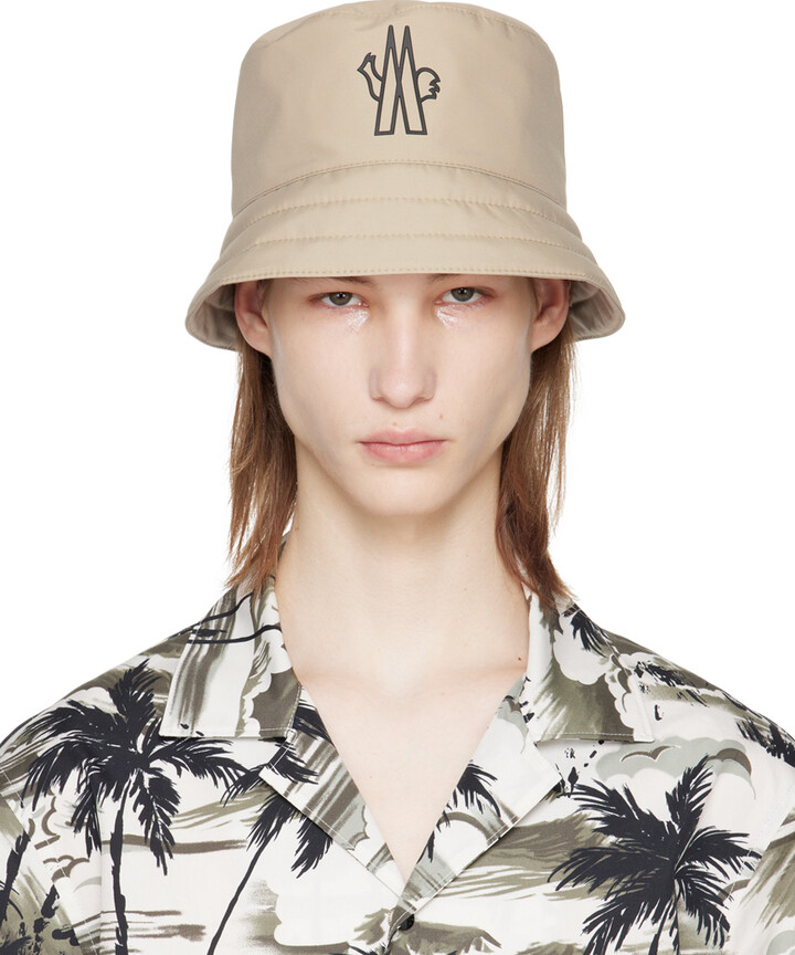 MONCLER GRENOBLE Beige Bonded Bucket Hat ShopStyle