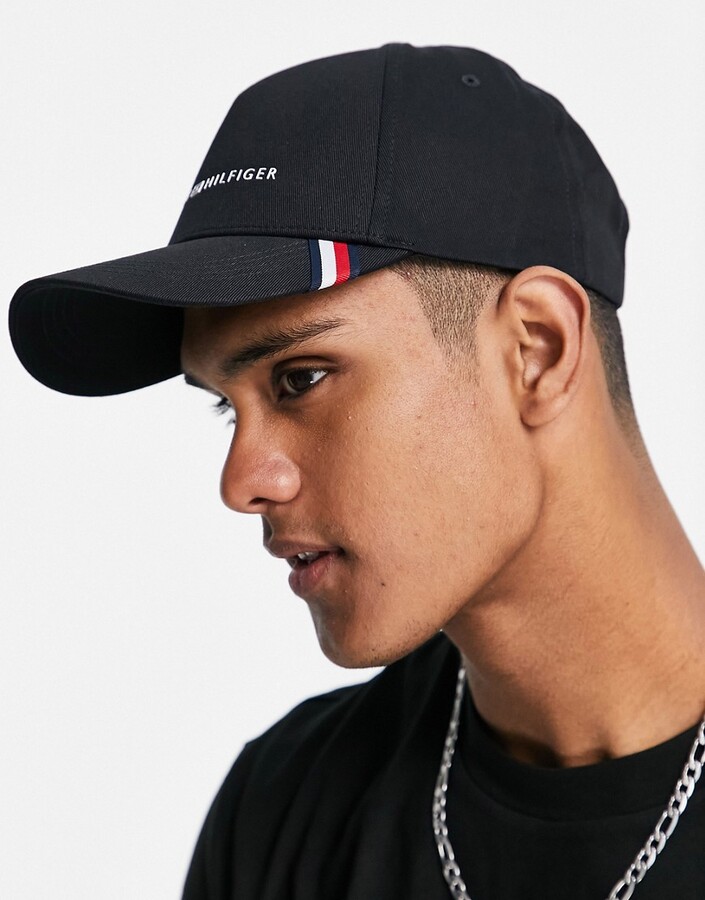 Tommy Hilfiger uptown cap with logo in black - ShopStyle Hats