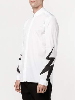 Neil Barrett lightning bolt print shirt