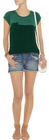 Thumbnail for your product : Kain Label Easton woven-paneled jersey top