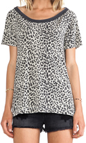 Thumbnail for your product : Chaser Open Back Animal Print Tee