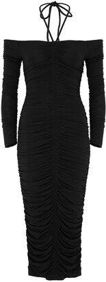 A.L.C. Avery black stretch-jersey midi dress