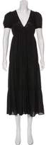 Thumbnail for your product : See by Chloe Silk-Trimmed Midi Dress