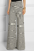 Thumbnail for your product : Missoni Space-dyed wool-blend wide-leg pants