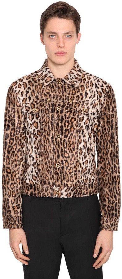 versace leopard jacket