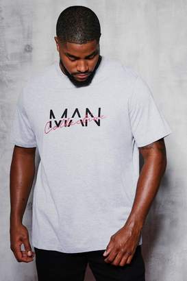 boohoo Big & Tall MAN Collective Printed T-Shirt